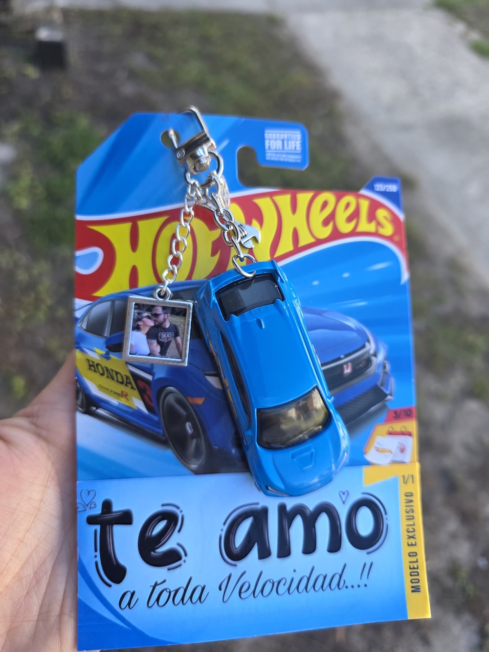 Blue Honda Civic Keychain - Blue